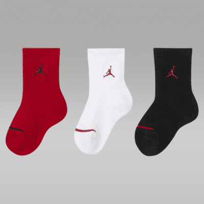 Jordan Jumpman Little Kids Cushioned Crew Socks 3 Pairs Nike JP